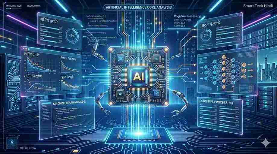 AI core processor, futuristic technology