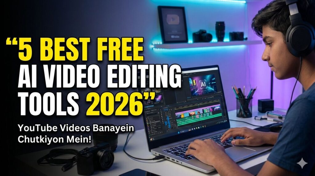 5 Best free AI video Editing Tools 2026