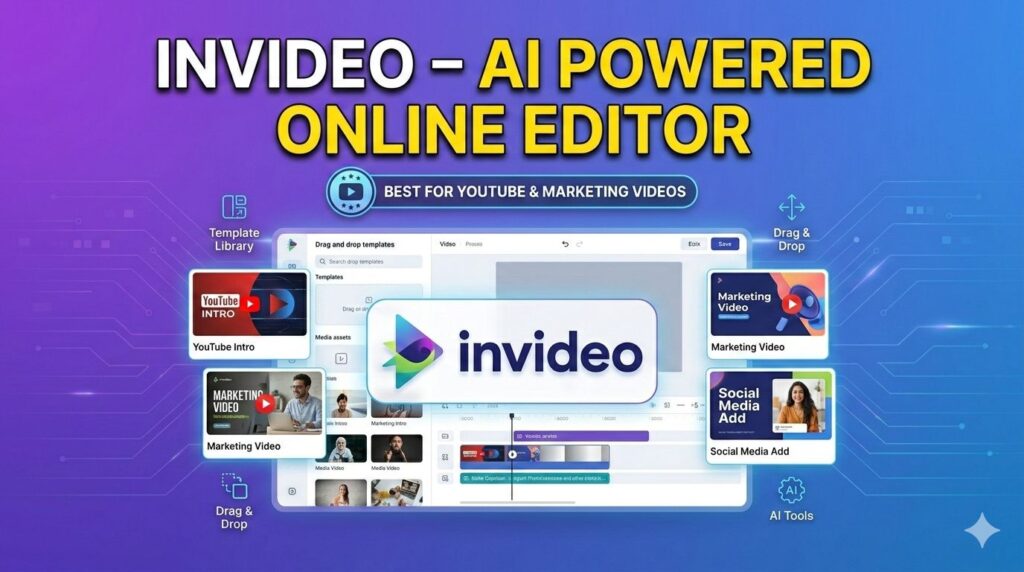 Invideo AI powered online editor