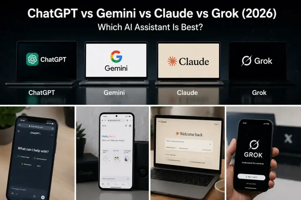 chatgpt vs gamini vs claude vs grok 2026