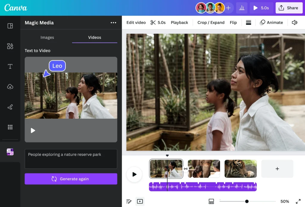 Free AI Video Generator 4 faceless video canva ai desginer