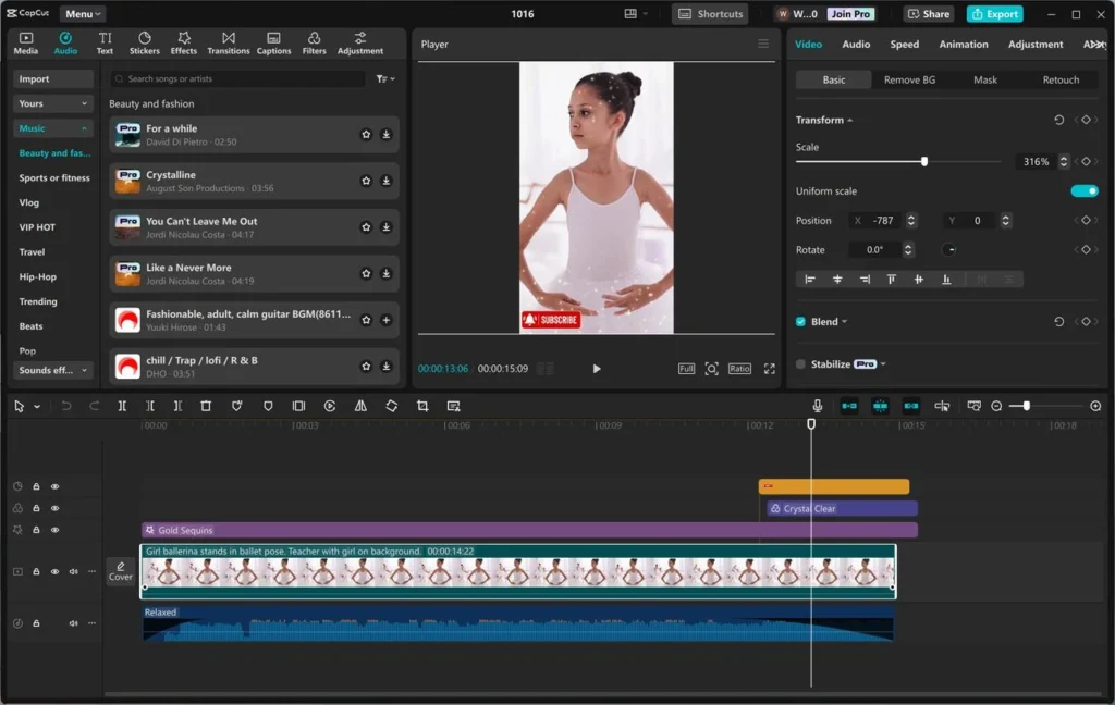 Free AI Video Generator 4 faceless video capcut video editor