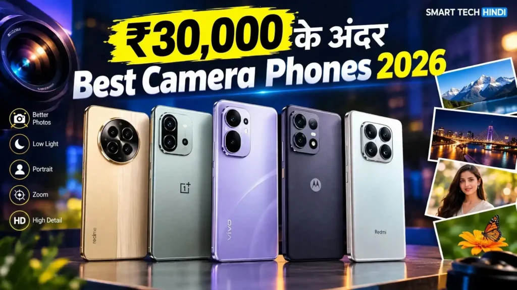 Best Camera Phones Under ₹30,000 in India camera phone